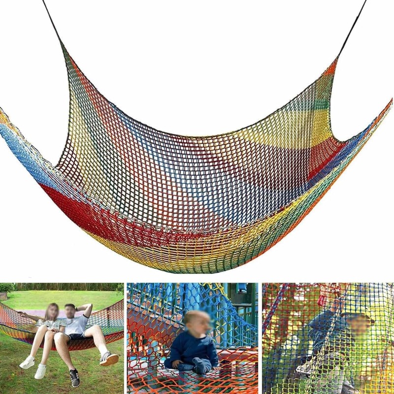 Kids Outdoor Jungle Gym - Kids Climbing Cargo Net Double Layers