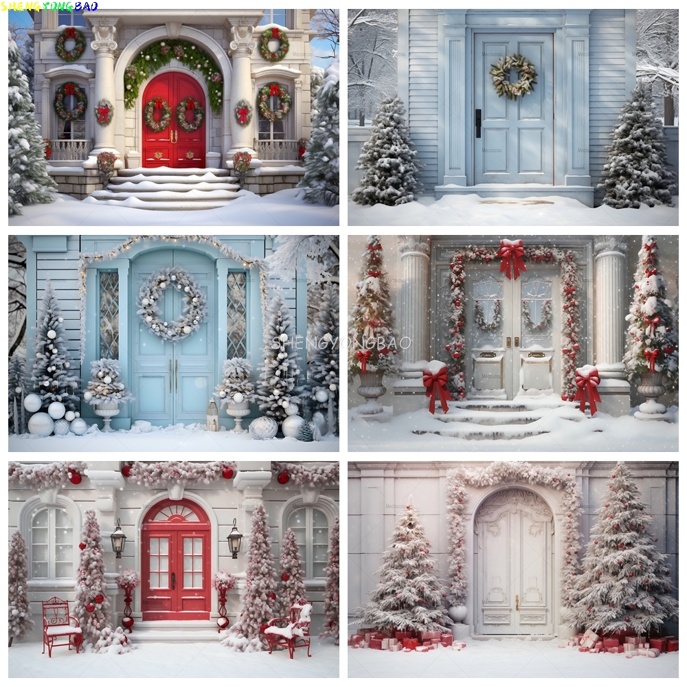 Kids Outdoor Xmas Gifts - Christmas Backdrop Custom Outdoor Winter Snowy