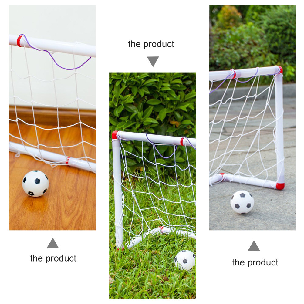 Kids Outdoor Yard Equipment - 1Set Compact Foldable Soccer Goals Set