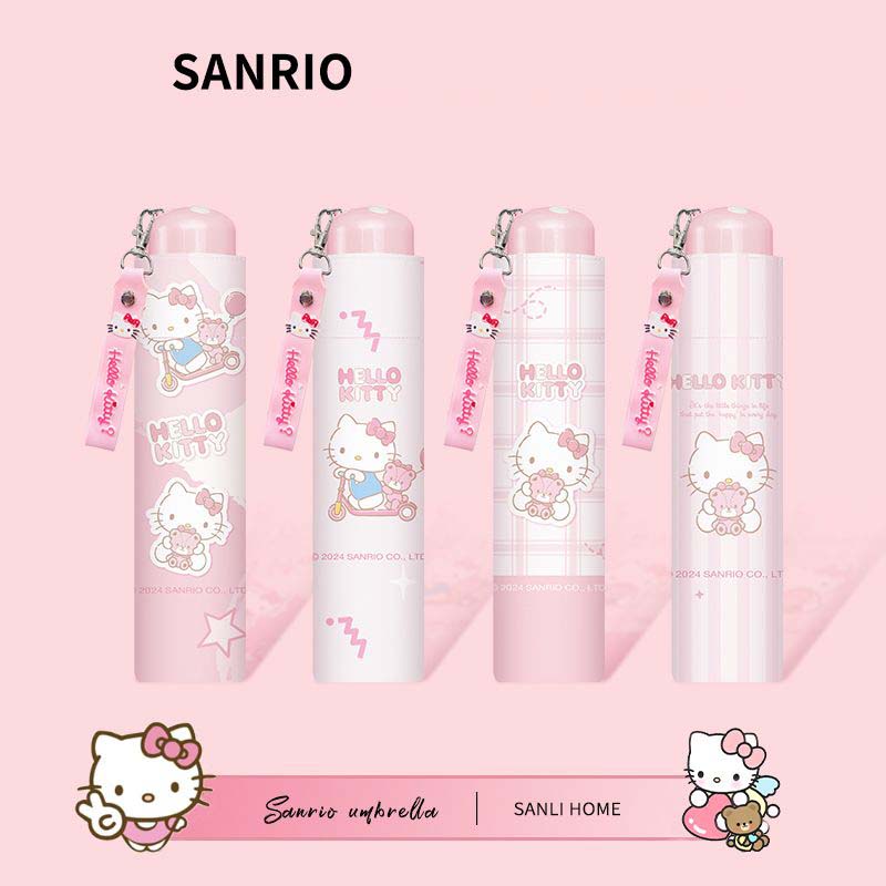 Kids Outdoor Umbrella - Hello Kitty Sanrio Licensed Foldable Umbrella