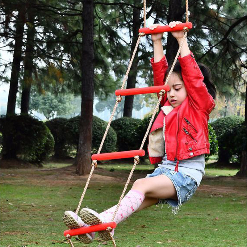 Kids Outdoor Jungle Gym - Tree Climbing Rope Ladder For Children