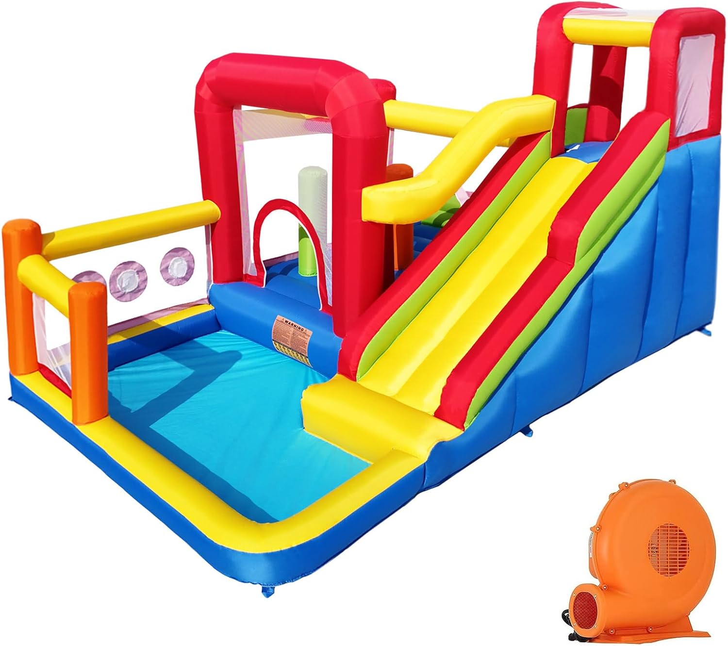 Kids Outdoor Trampoline - Inflatable Bounce Castle for Kids with