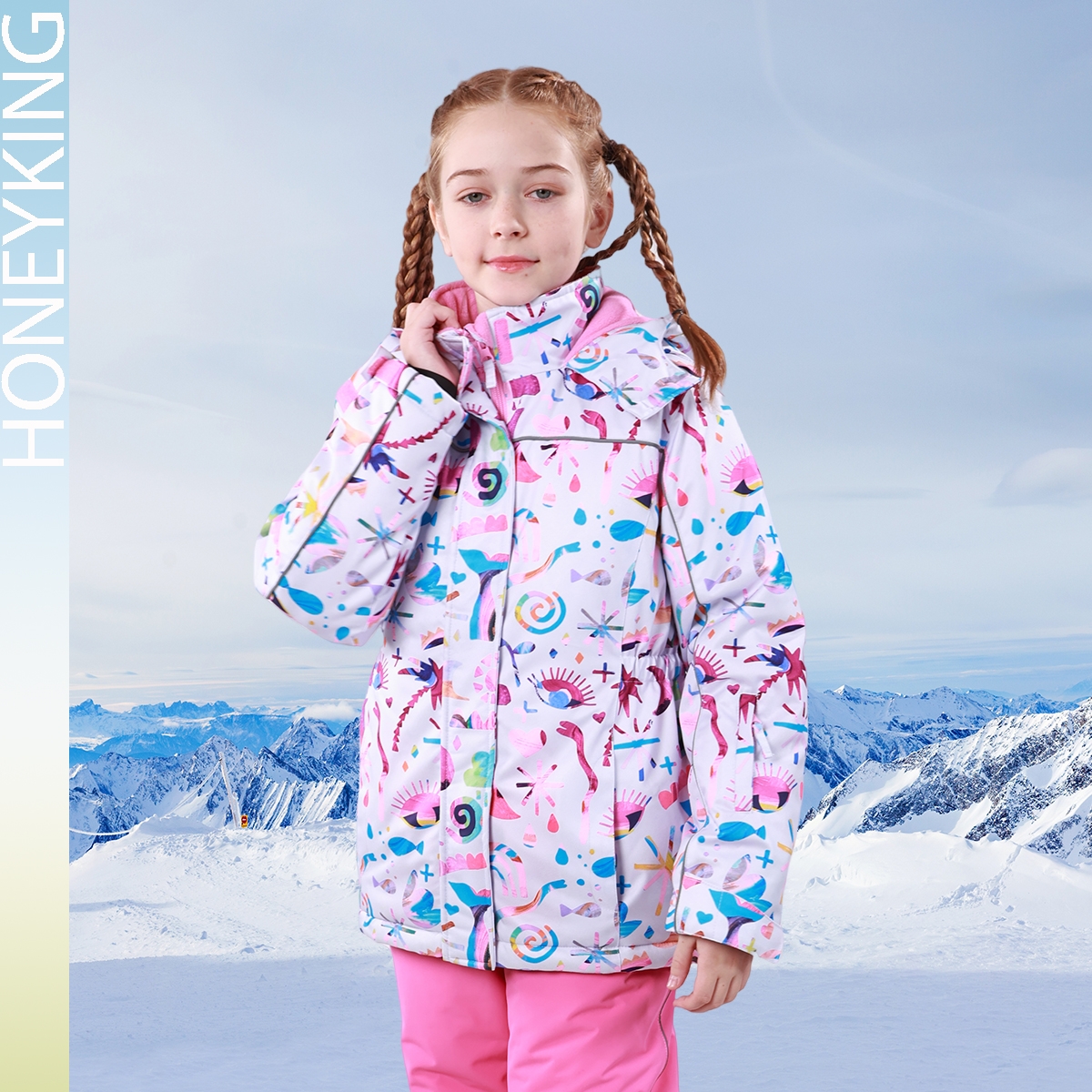 Kids Outdoor Jacket - HONEYKING Kids Ski Outwear Winter Warm