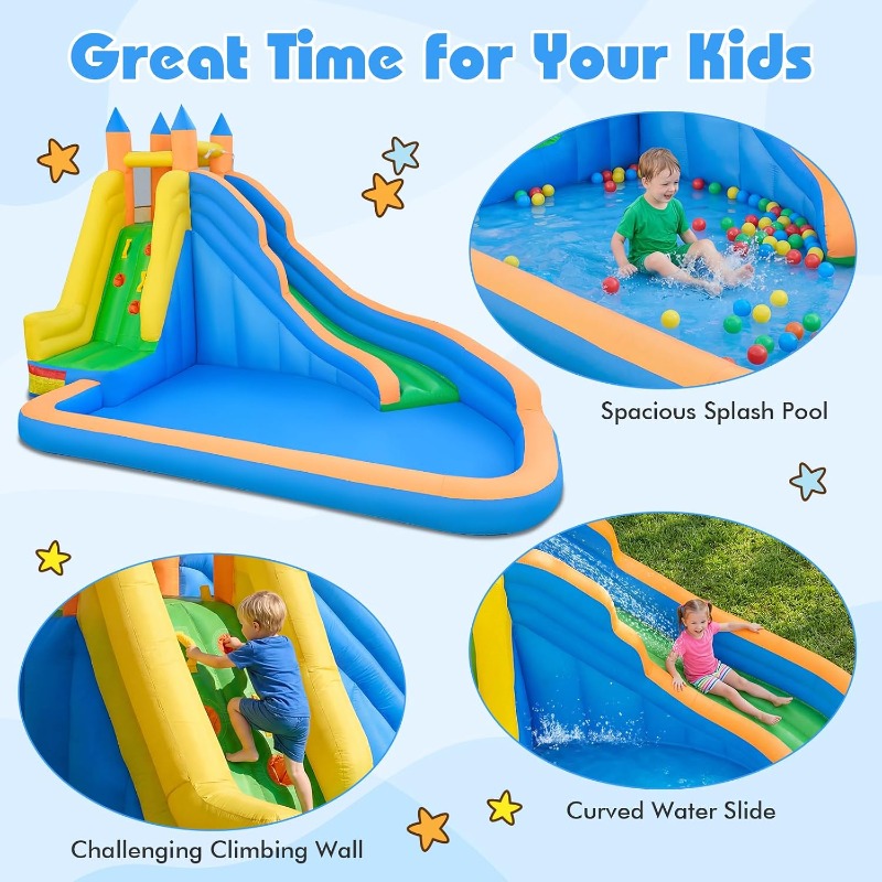 Costzon Inflatable Water Slide – обзор и цена Kids Outdoor Water Slide
