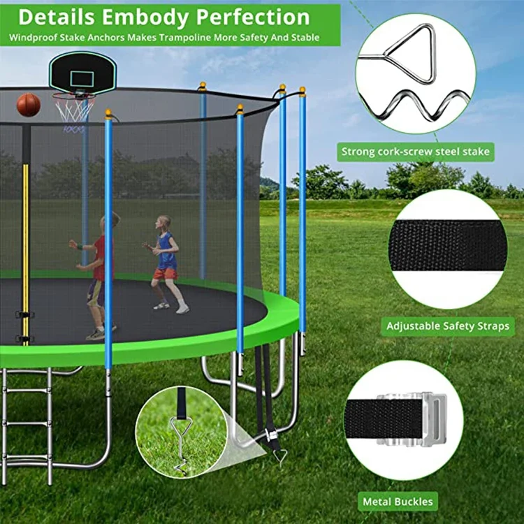 #For 14FT Round Springless Tra – обзор и цена Kids Outdoor Trampoline