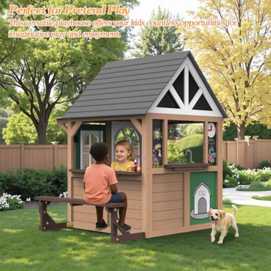 Outdoor play house for kids: f – обзор и цена Kids Outdoor House With Kitchen