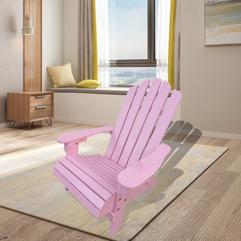 Pink Indoor Outdoor Wood Adiro – обзор и цена Kids Outdoor Adirondack Chair