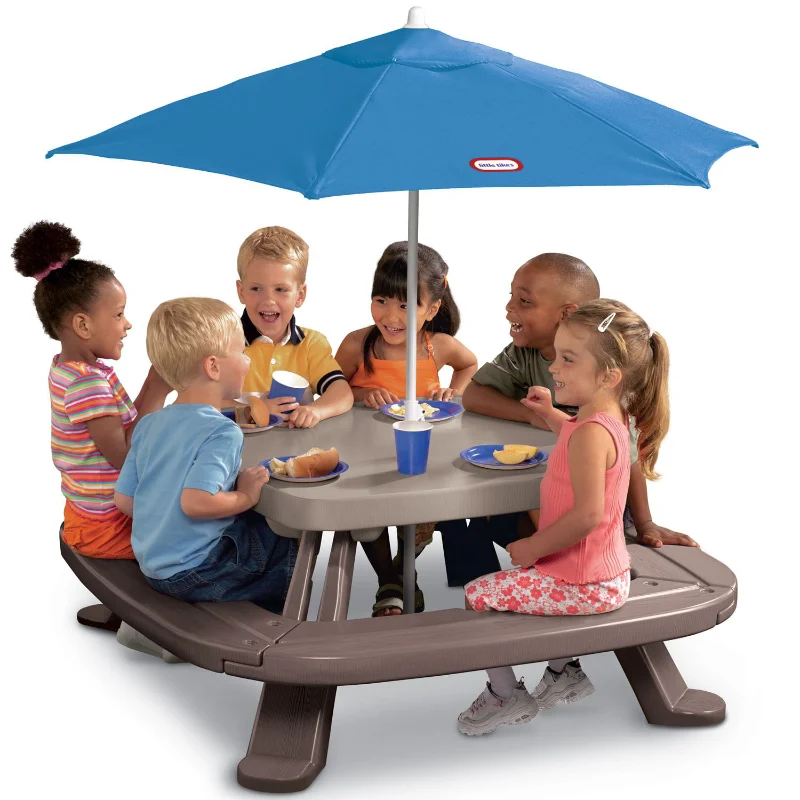Outdoor  Kids Picnic Table Toy – обзор и цена Kids Outdoor Table And Chairs With Umbrella