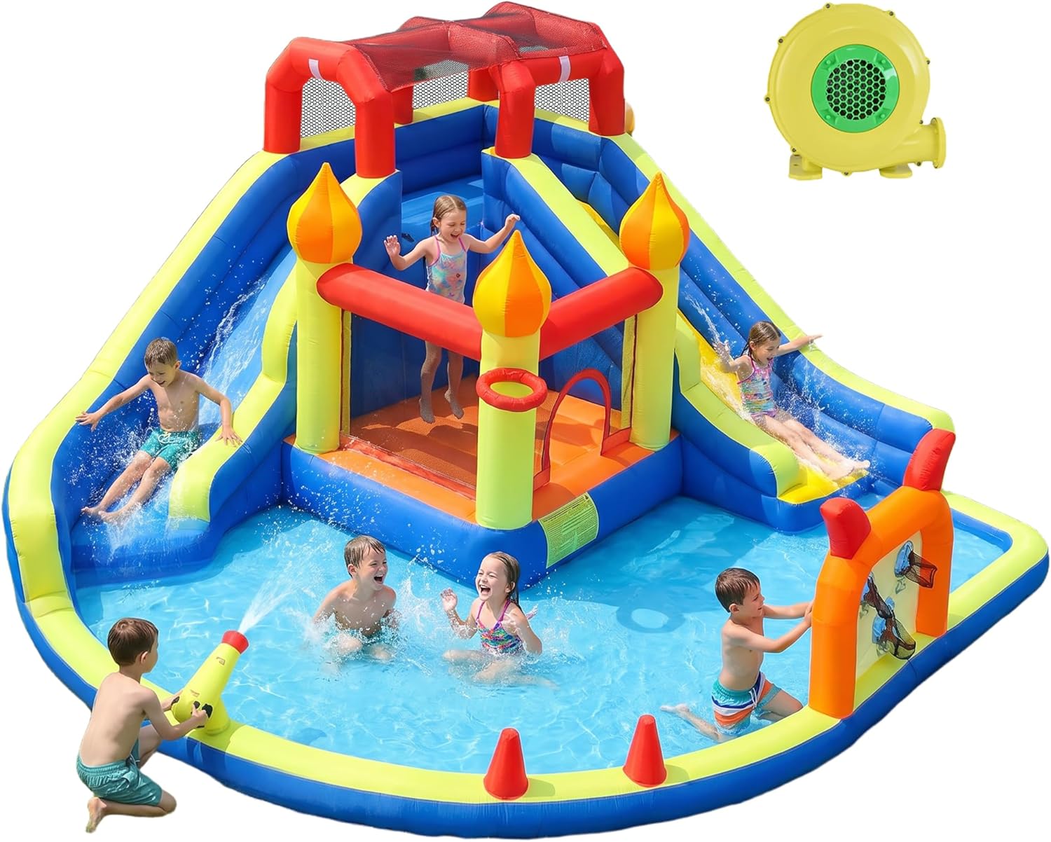 Kids Jumping Castle with Two L – обзор и цена Kids Outdoor Water Slide