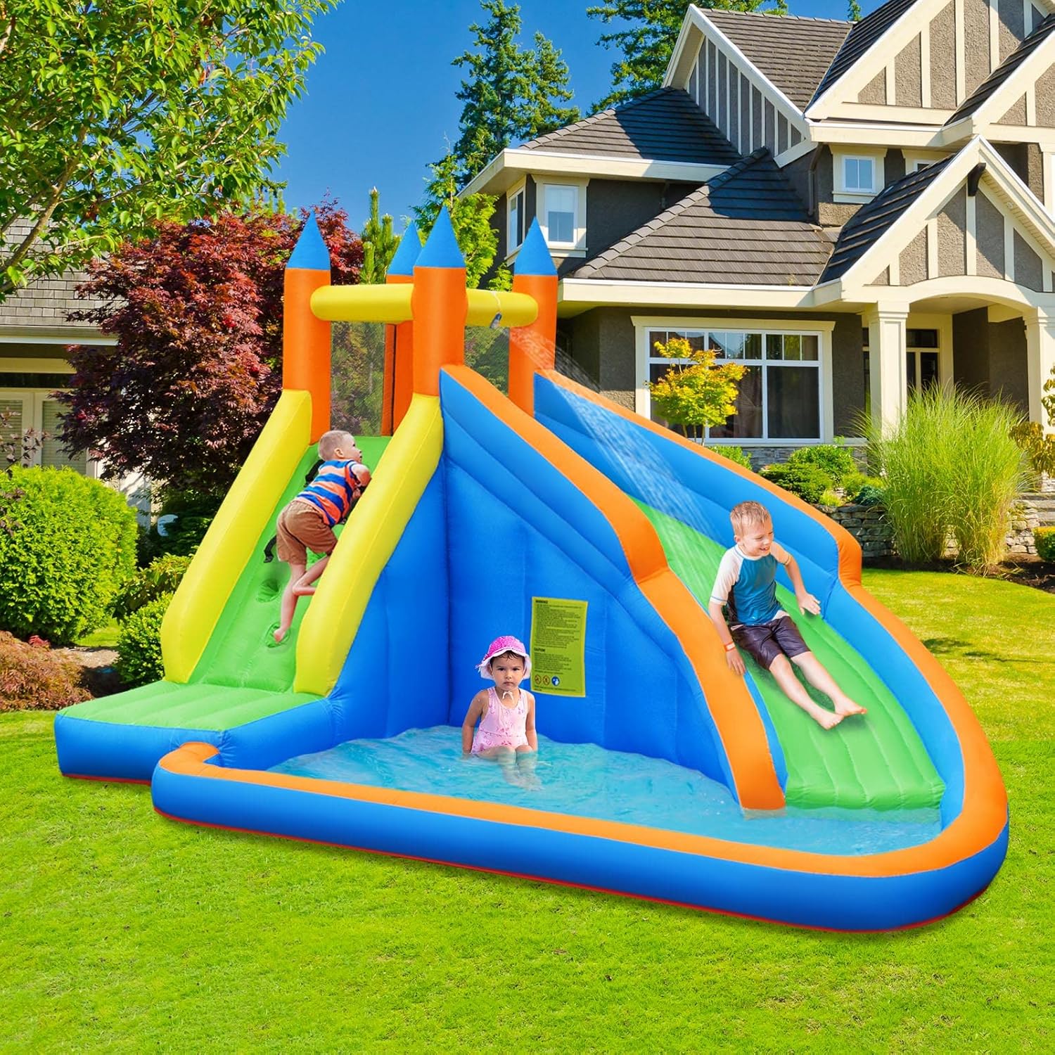 Giant Inflatable Water Park Bo – обзор и цена Kids Outdoor Water Slide