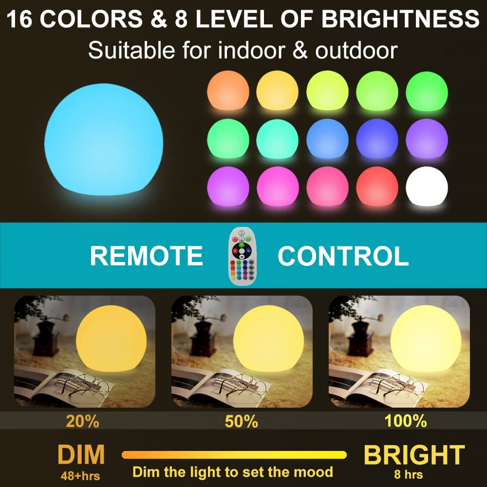 Rechargeable LED Glowing Ball  – обзор и цена Kids Outdoor Lights
