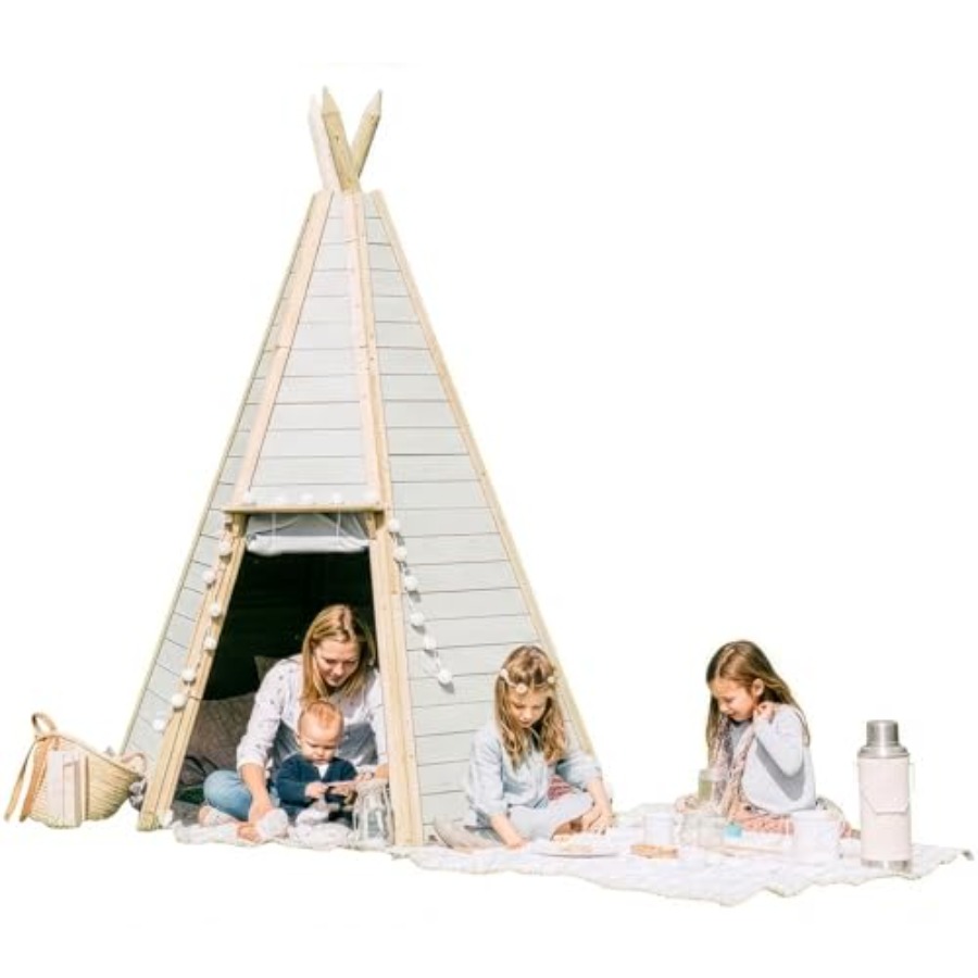Outdoor wooden teepee tent for – обзор и цена Kids Outdoor Teepee