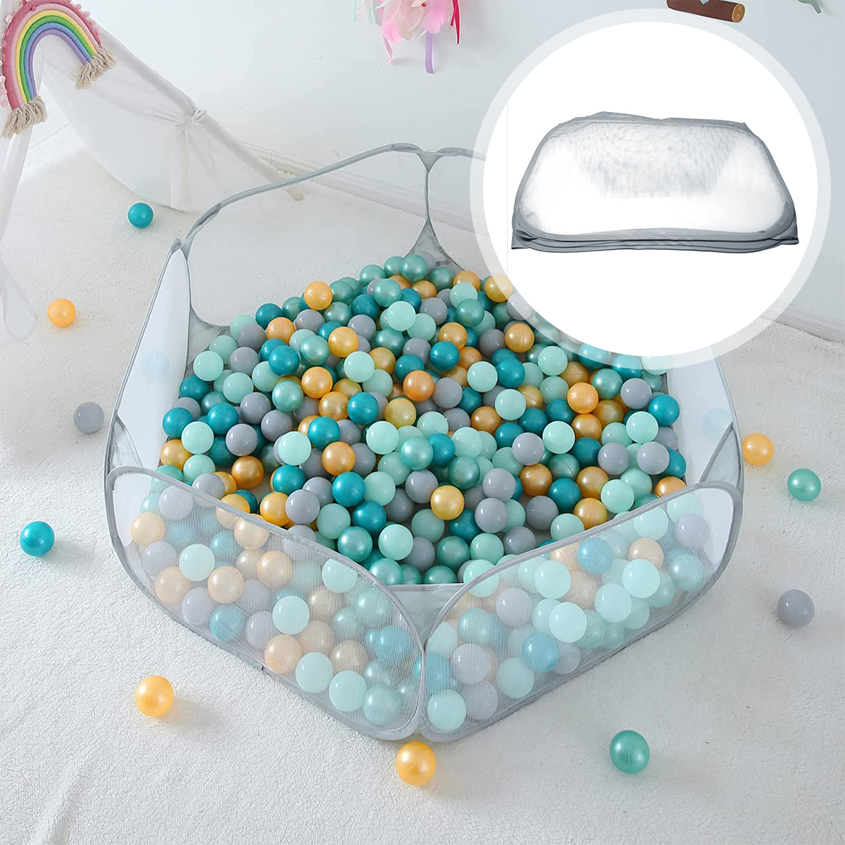 Baby Ocean Ball Pool Portable  – обзор и цена Kids Outdoor Fence