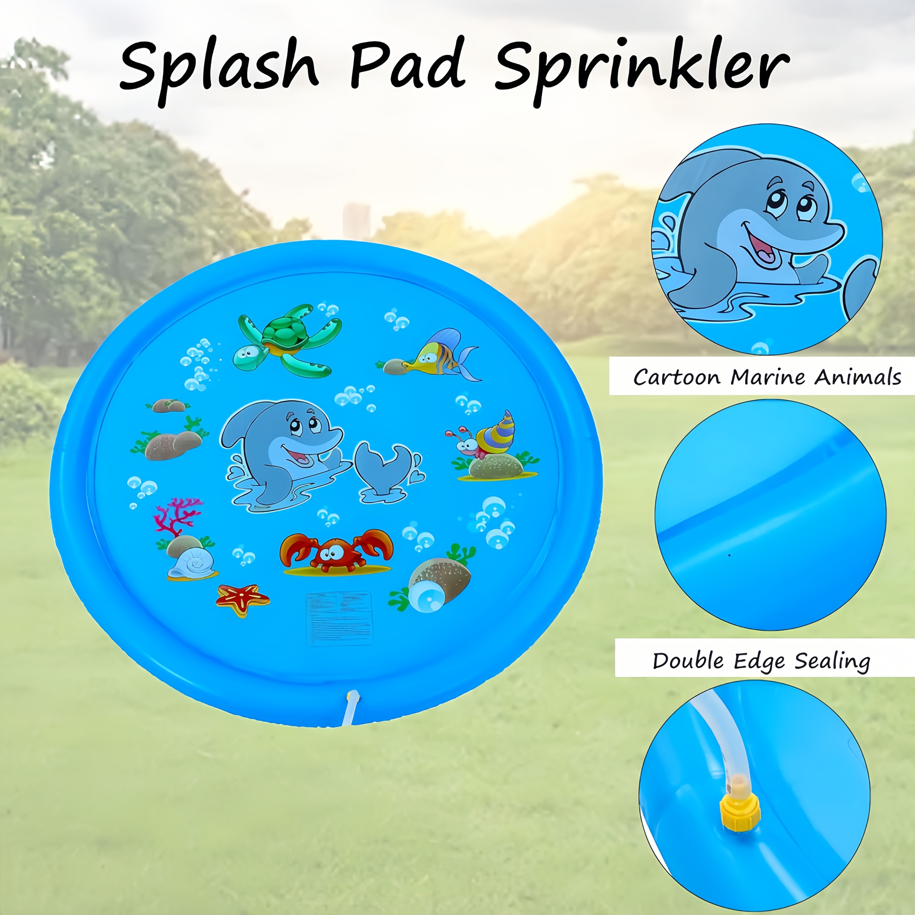 PVC Inflatable Splash Pad Spri – обзор и цена Kids Outdoor Playground