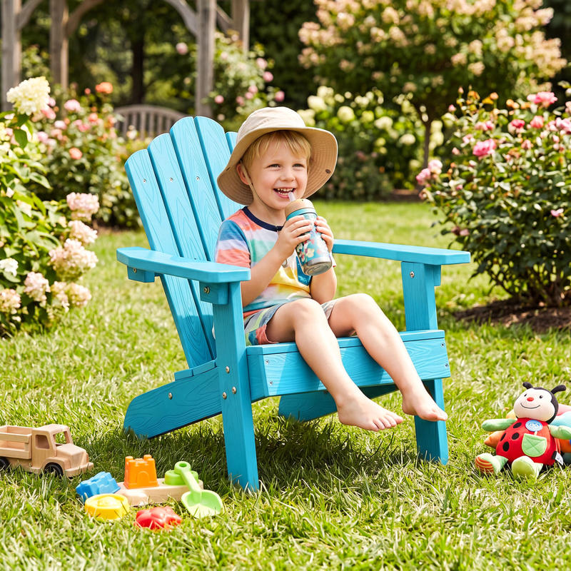 Kids Adirondack Chair All-weat – обзор и цена Kids Outdoor Adirondack Chair