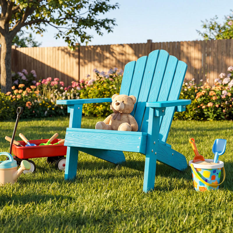 Kids Adirondack Chair All-weat – обзор и цена Kids Outdoor Adirondack Chair