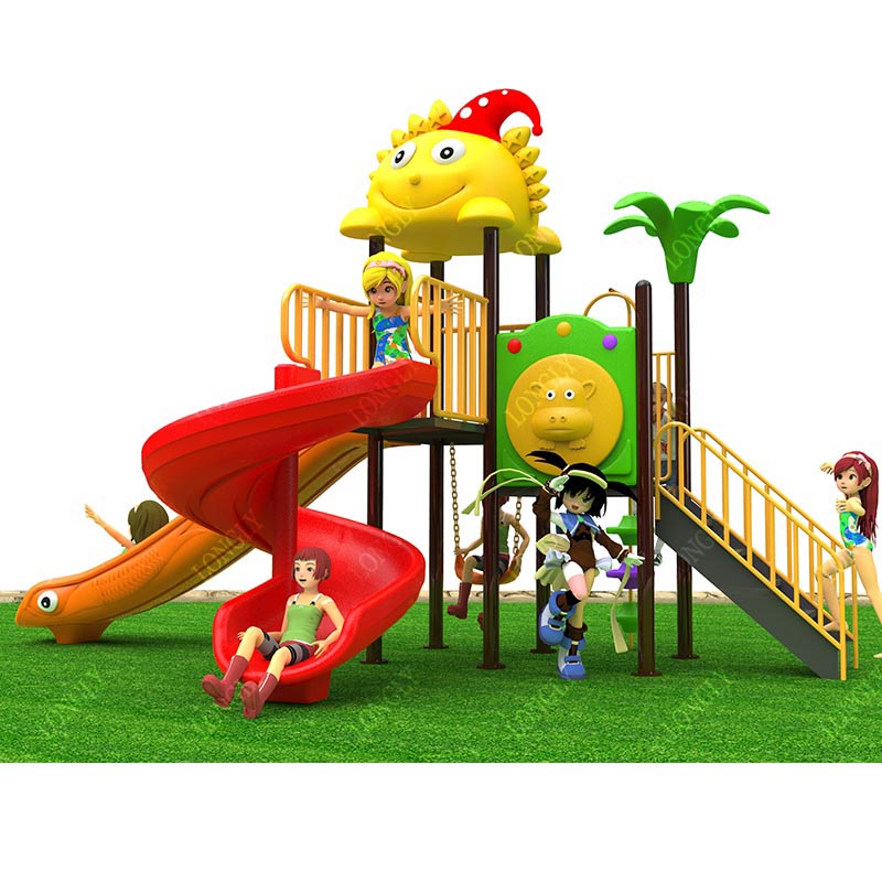 Commercial Plastic Slide 450x2 – обзор и цена Kids Outdoor Playground