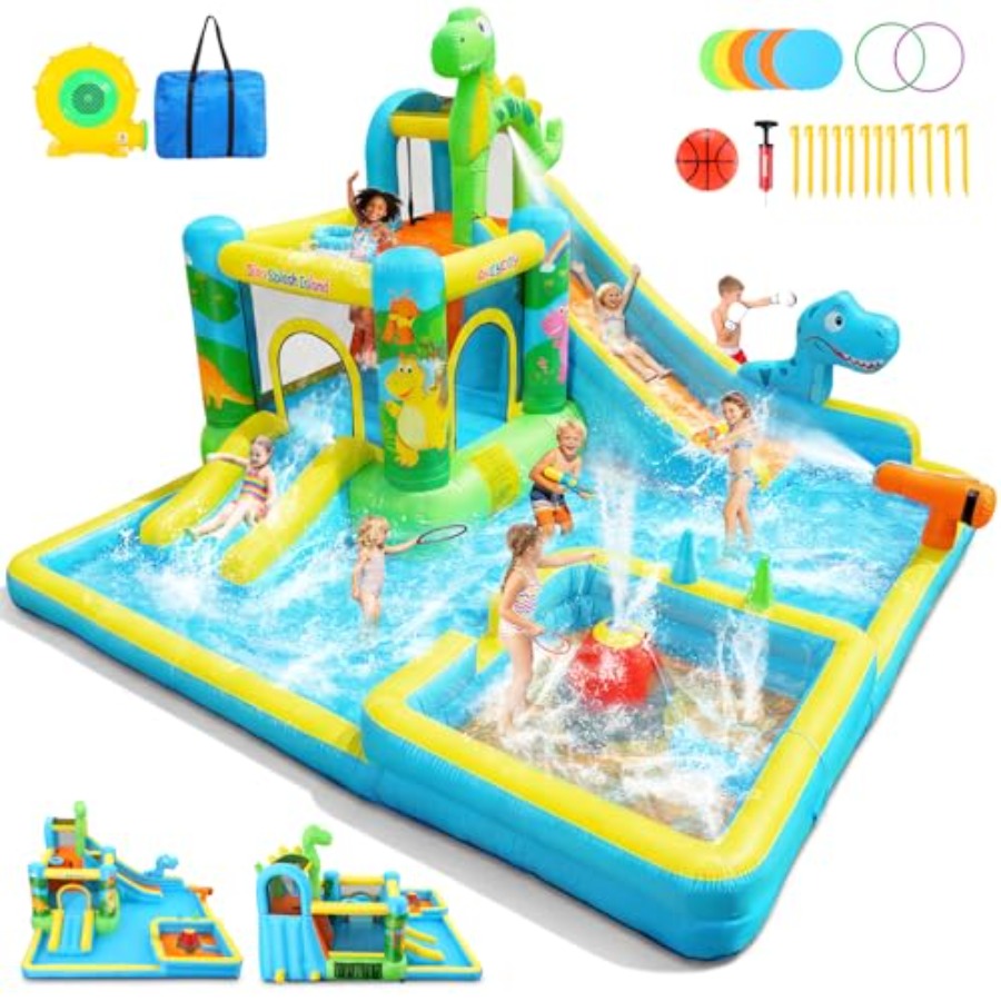 Outdoor backyard inflatable wa – обзор и цена Kids Outdoor Water Slide
