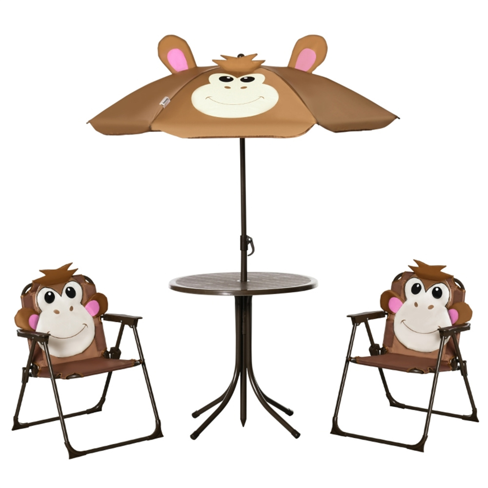 Cute Monkey Kids Patio Table C – обзор и цена Kids Outdoor Table And Chairs With Umbrella