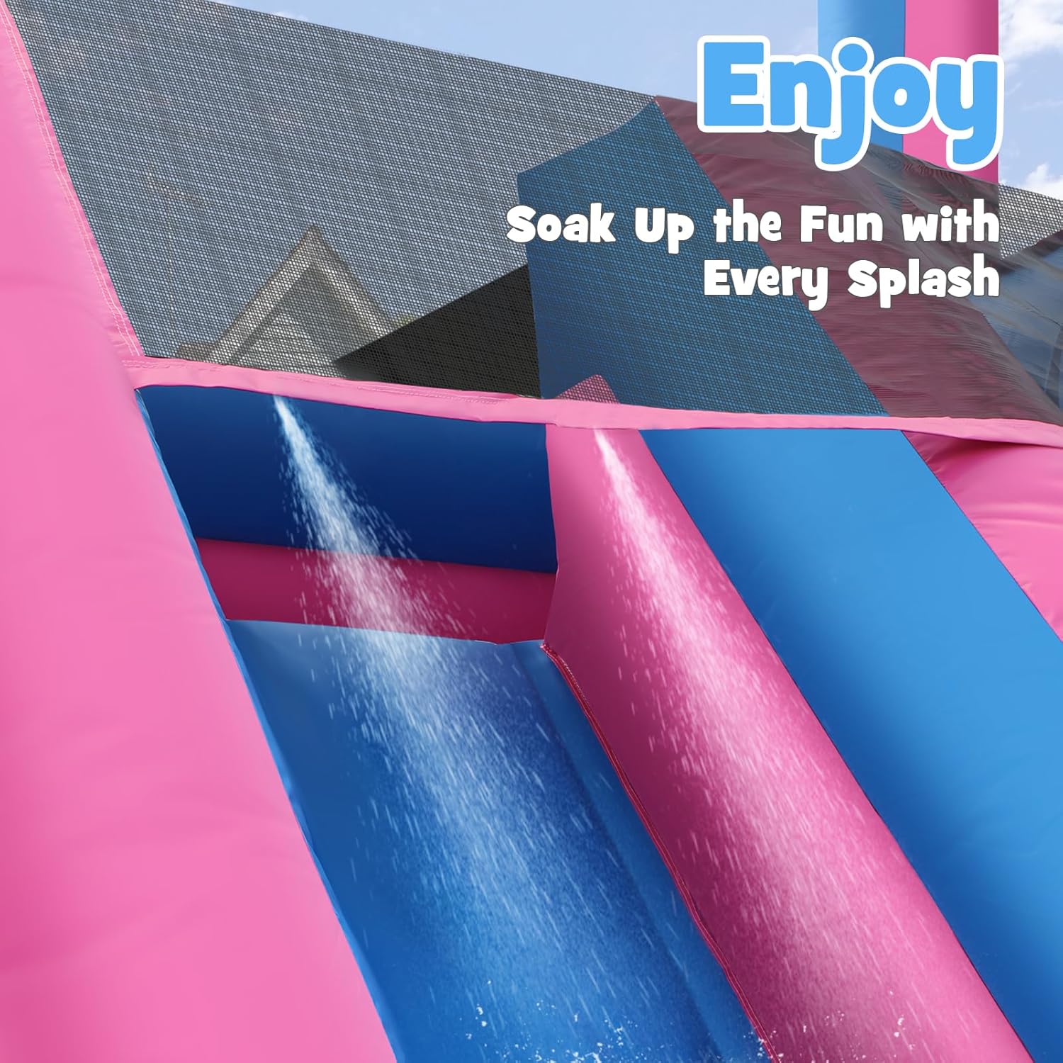 26.2 FT Heavy Duty Inflatable  – обзор и цена Kids Outdoor Water Slide