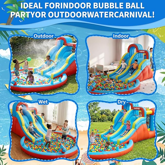 All-Season 8-in-1 Inflatable W – обзор и цена Kids Outdoor Water Slide