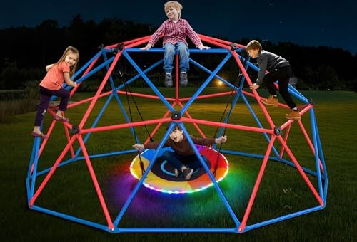 Clim Dome Swing Set with LED S – обзор и цена Kids Outdoor Jungle Gym