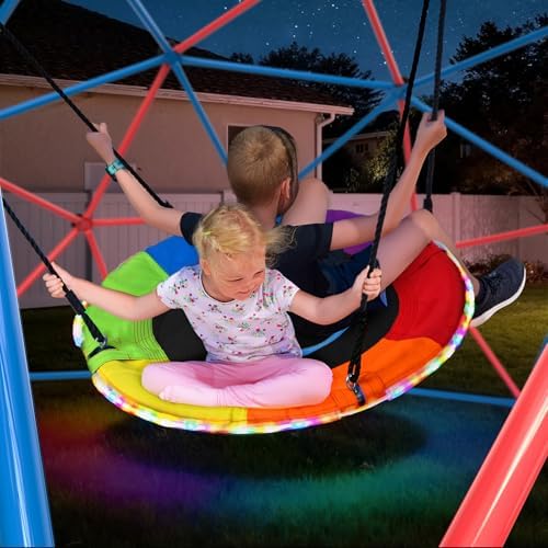 Clim Dome Swing Set with LED S – обзор и цена Kids Outdoor Jungle Gym