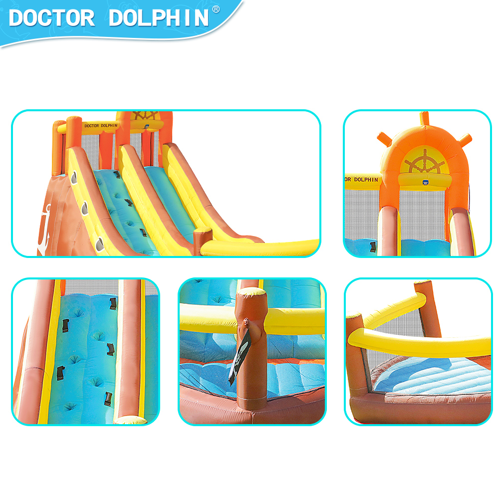 Doctor Dolphin Pirate Ship Out – обзор и цена Kids Outdoor Water Slide