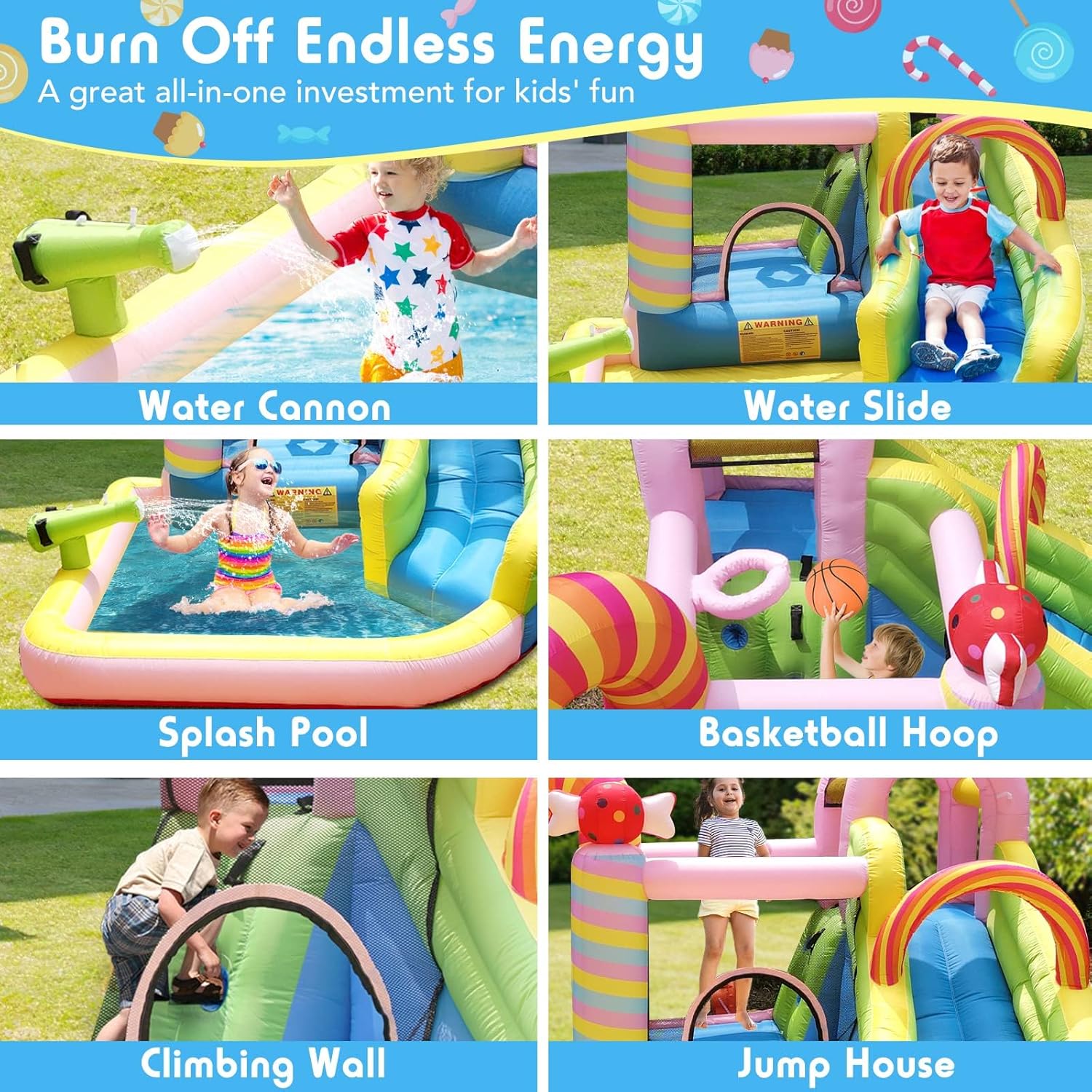 Kids Inflatable Water Slide Bo – обзор и цена Kids Outdoor Water Slide