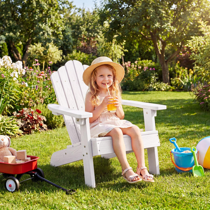 Kids Adirondack Chair All-weat – обзор и цена Kids Outdoor Adirondack Chair