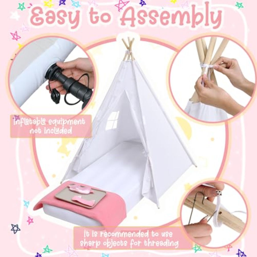 Slumber party teepee tent for  – обзор и цена Kids Outdoor Teepee