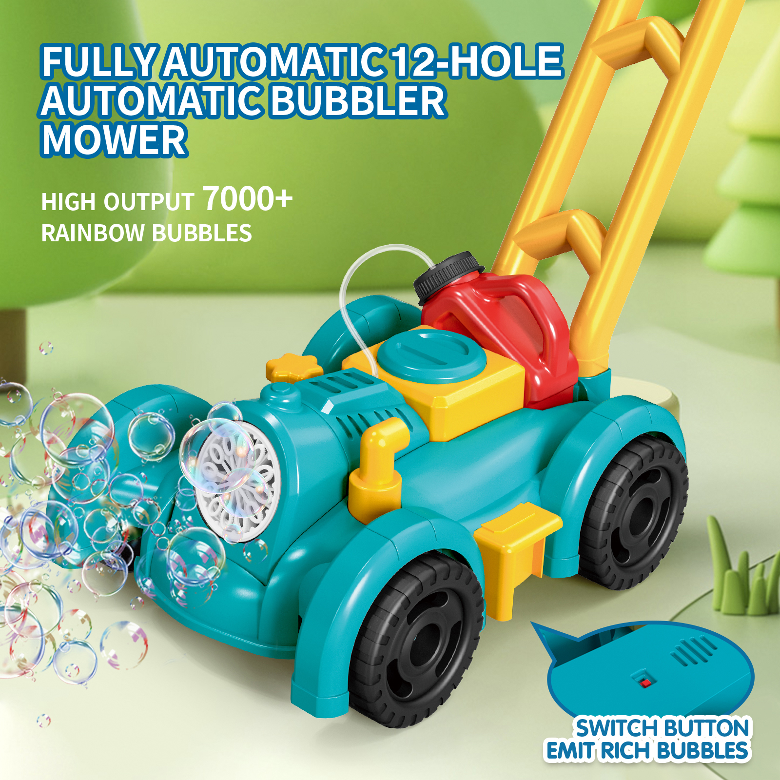 Fully Automatic Trolley Bubble – обзор и цена Kids Outdoor Lawn Mower