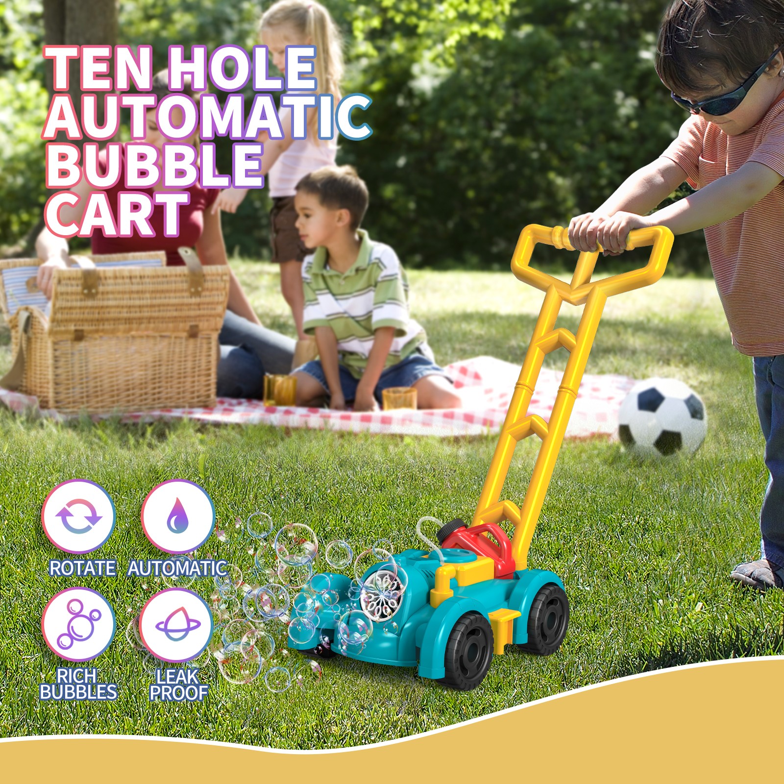 Fully Automatic Trolley Bubble – обзор и цена Kids Outdoor Lawn Mower