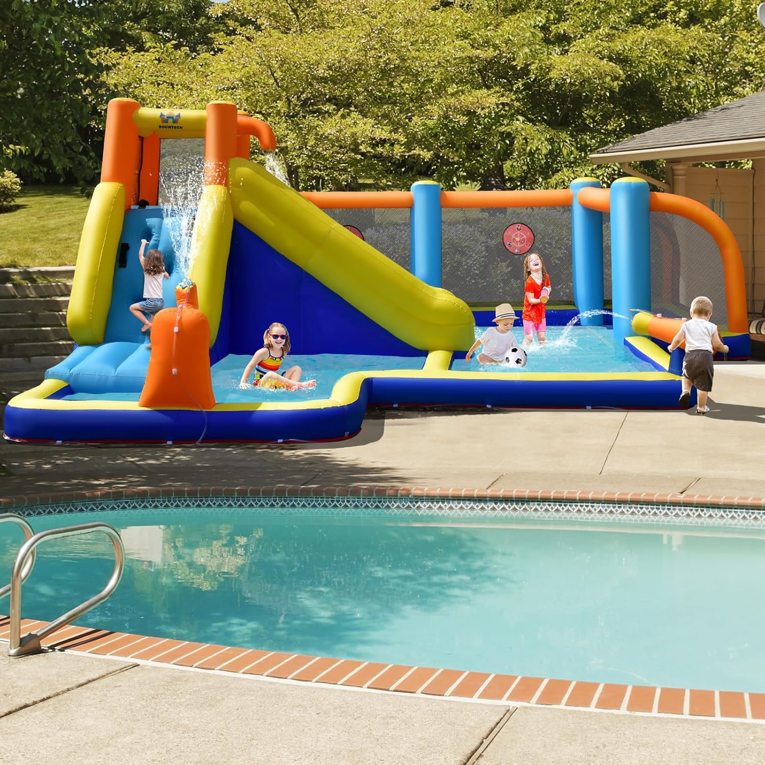 Giant Inflatable Water Slide B – обзор и цена Kids Outdoor Water Slide
