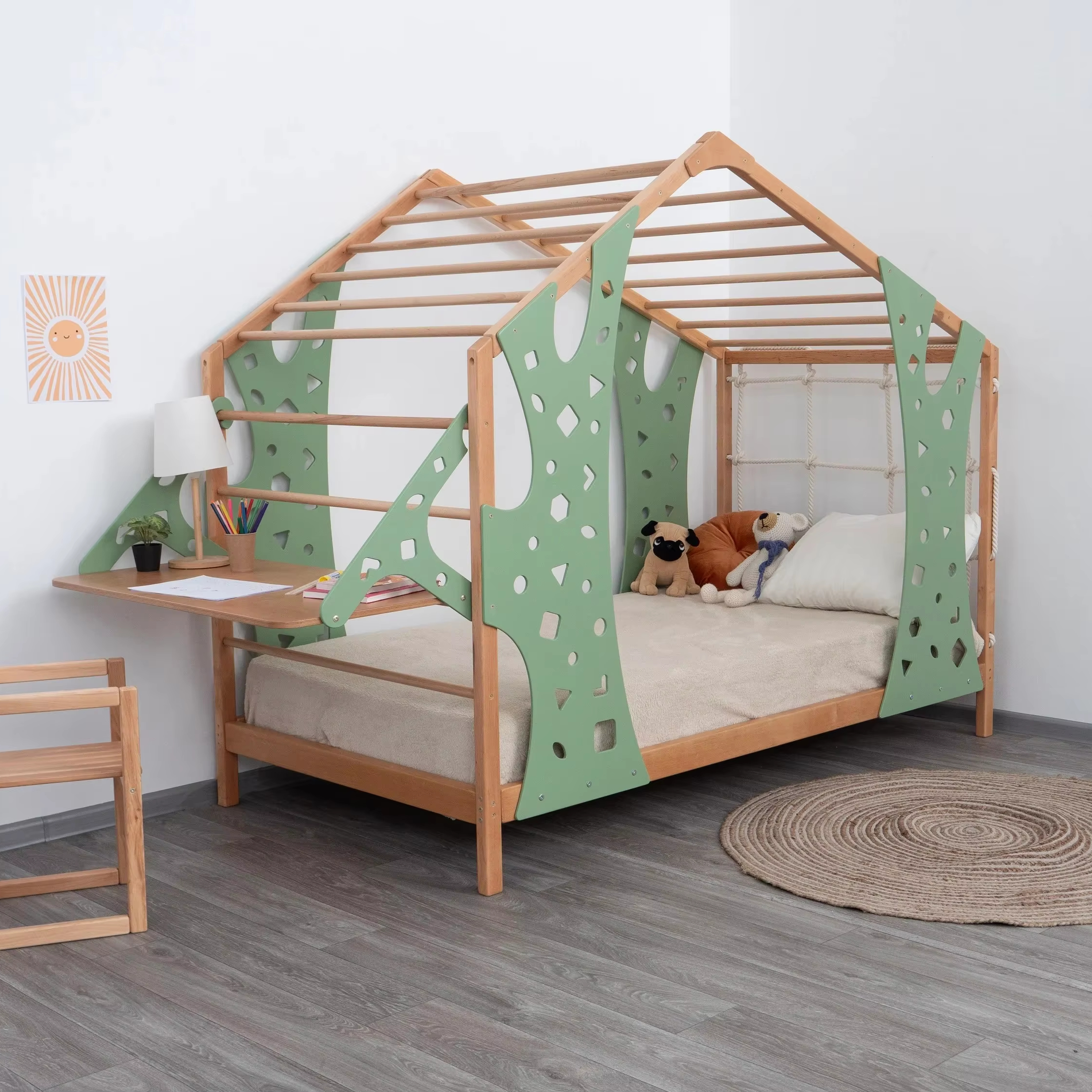 *Montessori Toddler Bed Twin B – обзор и цена Kids Outdoor Jungle Gym