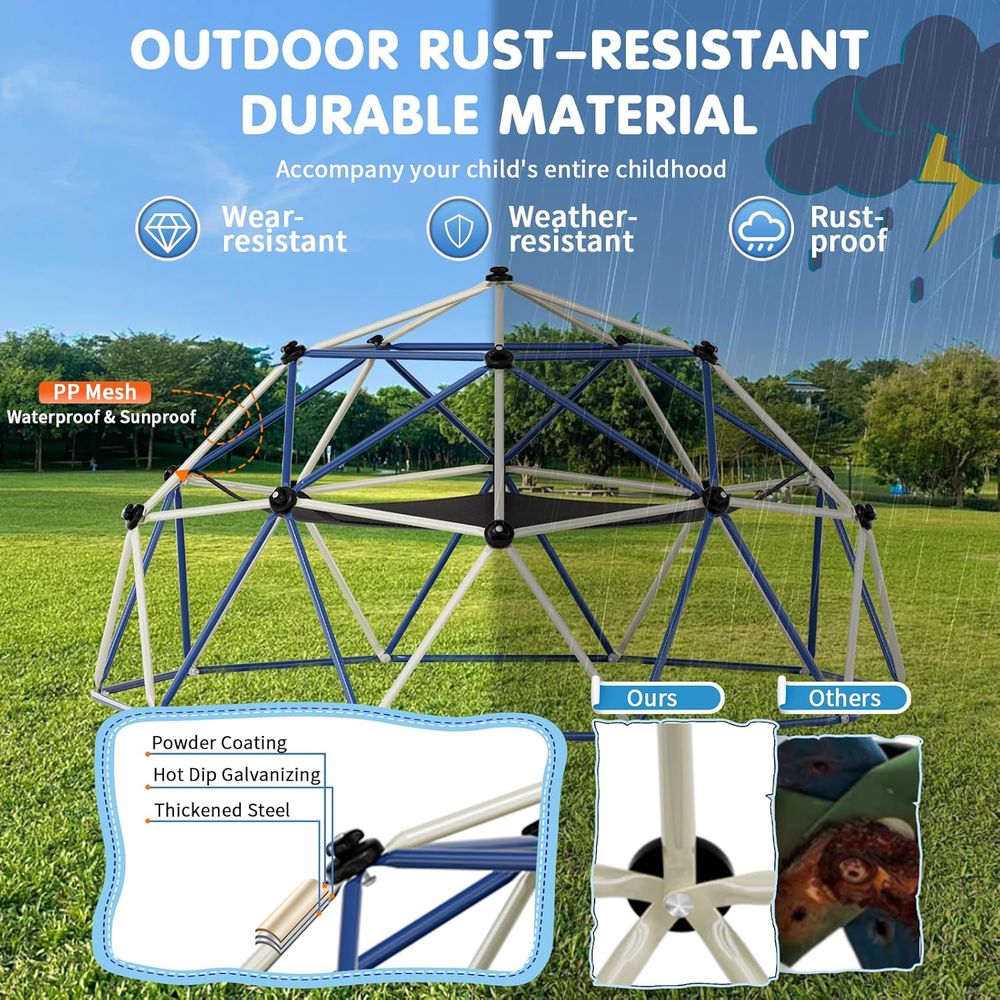 ClimDome,10T Dome Climber with – обзор и цена Kids Outdoor Jungle Gym
