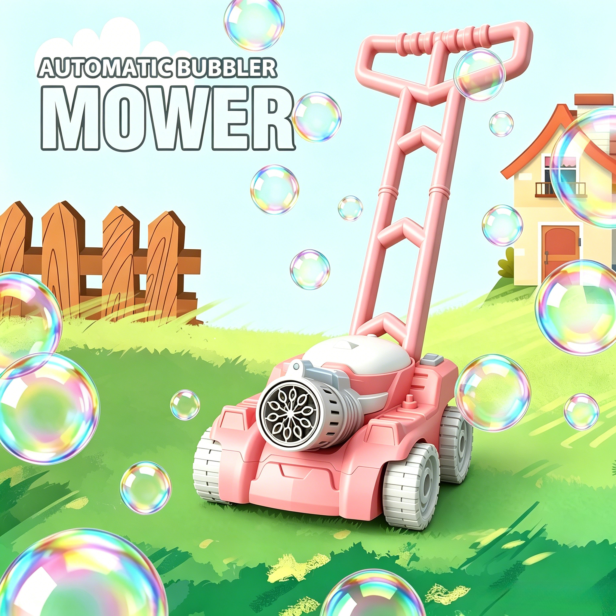 1Pc Bubble Lawn Mower, kids pu – обзор и цена Kids Outdoor Lawn Mower