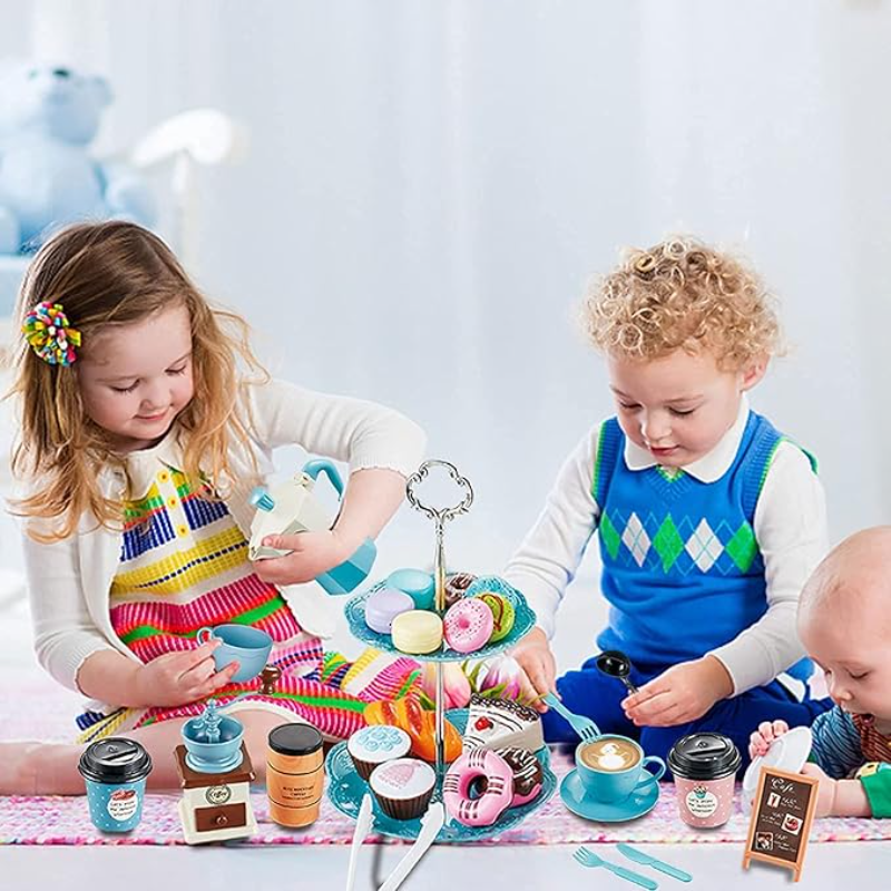 Pretend Play Tea Party Set for – обзор и цена Kids Outdoor House With Kitchen
