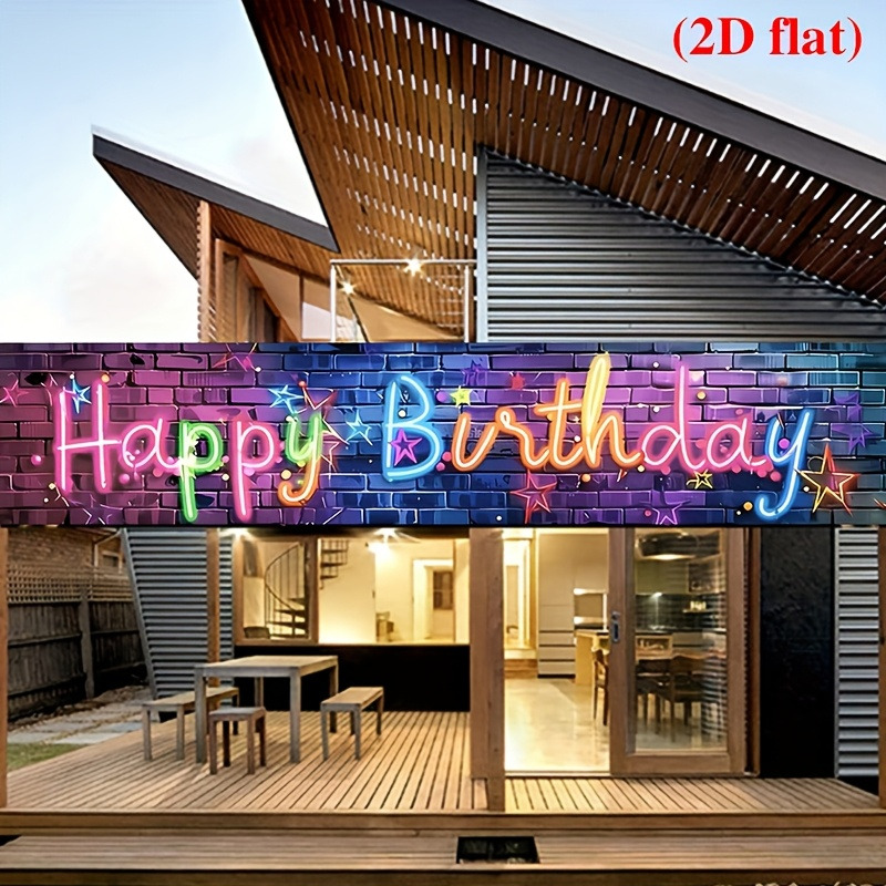 VIKAMA Neon Happy Birthday Ban – обзор и цена Kids Outdoor Fence