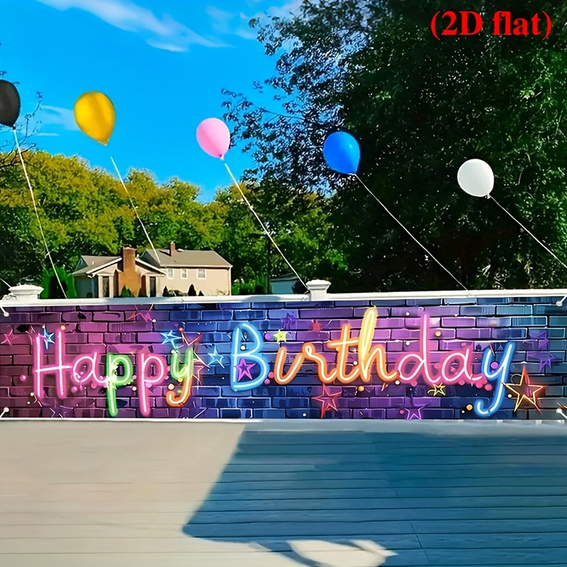 VIKAMA Neon Happy Birthday Ban – обзор и цена Kids Outdoor Fence