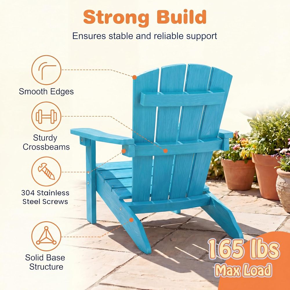 Kids Adirondack Chair, All-Wea – обзор и цена Kids Outdoor Adirondack Chair