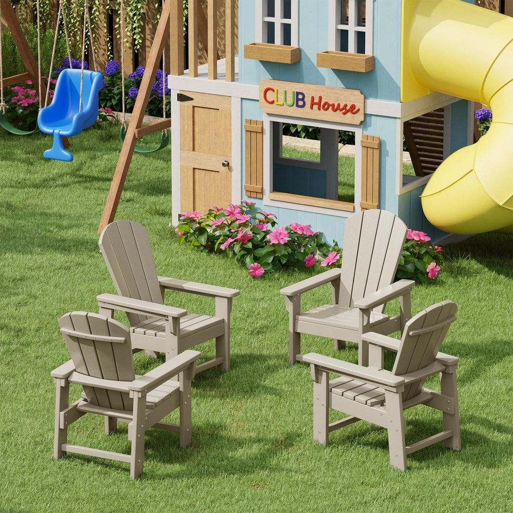 Kids Adirondack Chair Set of 4 – обзор и цена Kids Outdoor Adirondack Chair