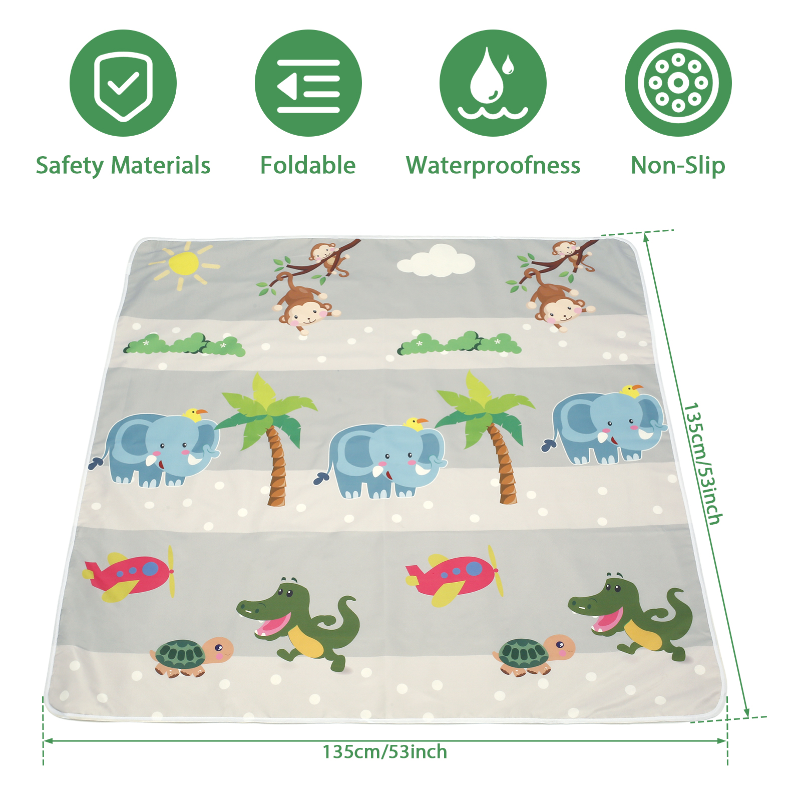 Baby Splat Mat for Under High  – обзор и цена Kids Outdoor Foldable Chair