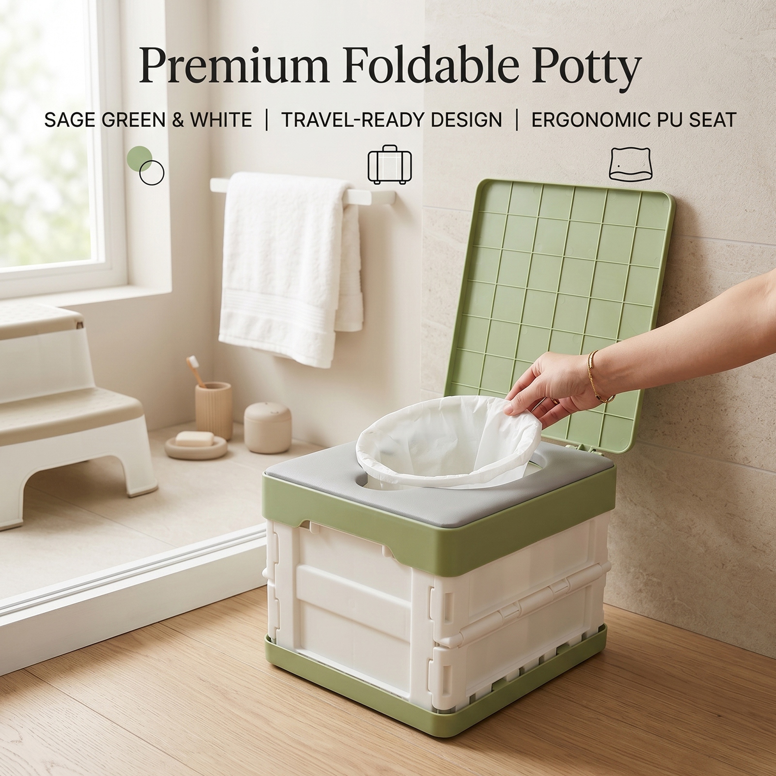 Portable Potty with PU Soft Se – обзор и цена Kids Outdoor Foldable Chair