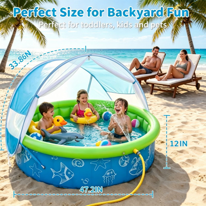 Foldable Kids Frame Pool Sun S – обзор и цена Kids Outdoor Teepee