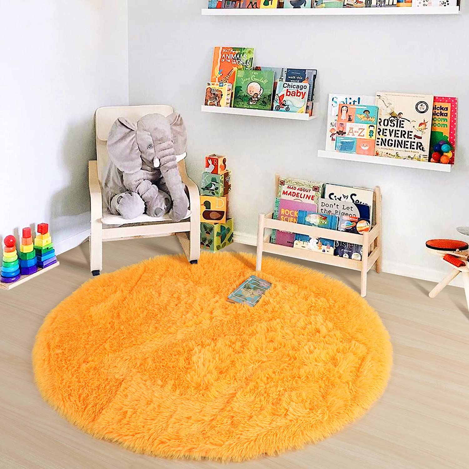 Soft Orange Round Rug Circle R – обзор и цена Kids Outdoor Teepee