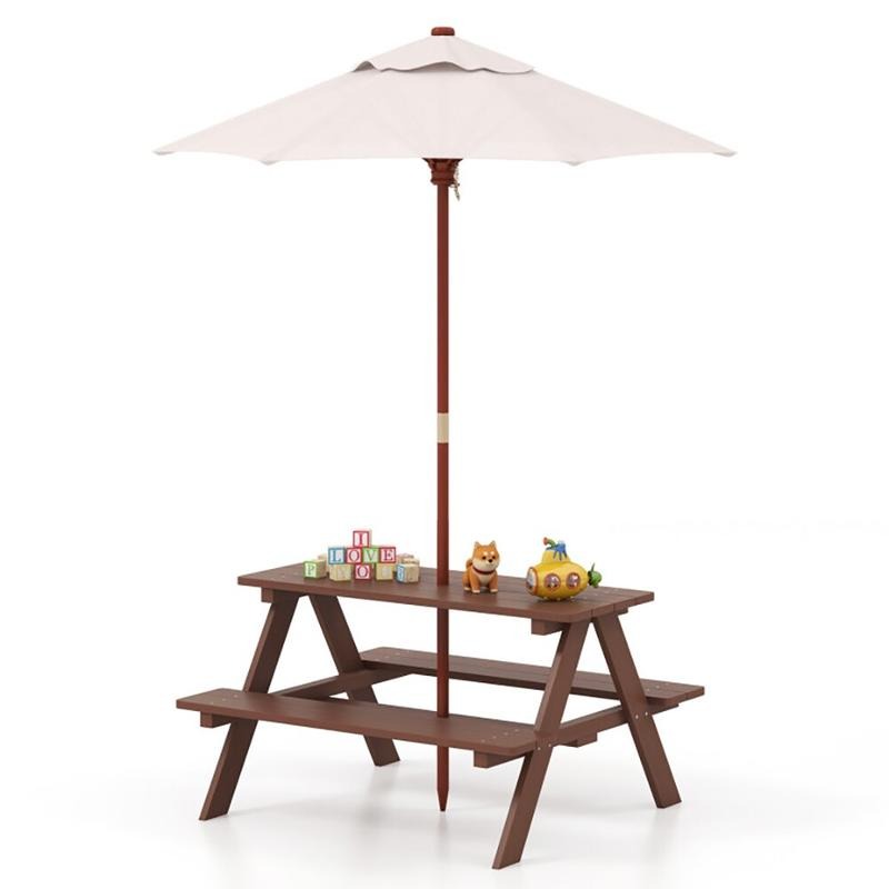 Outdoor 4-Seat Kids Picnic Tab – обзор и цена Kids Outdoor Umbrella