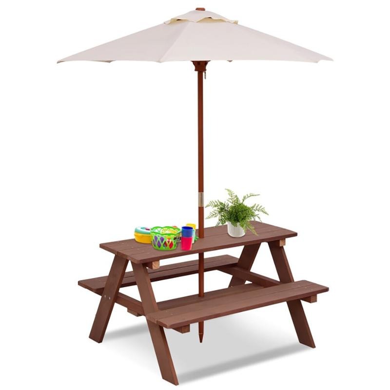 Outdoor 4-Seat Kids Picnic Tab – обзор и цена Kids Outdoor Umbrella