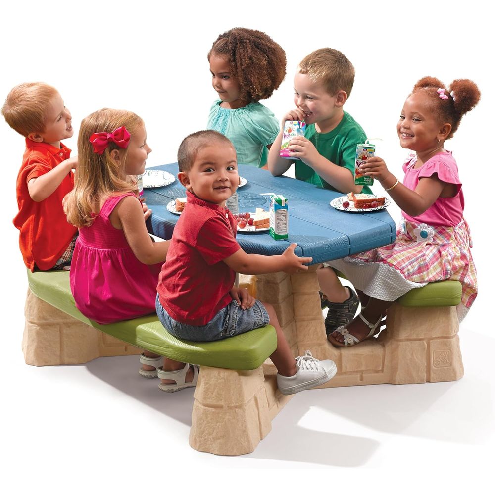 Naturally Playul Kids Picnic T – обзор и цена Kids Outdoor Table With Umbrella