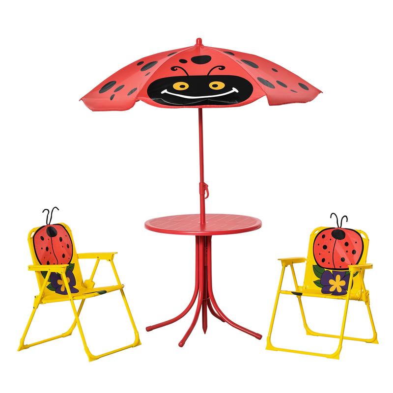 Outsunny Kids Table and Chair  – обзор и цена Kids Outdoor Table And Chairs With Umbrella
